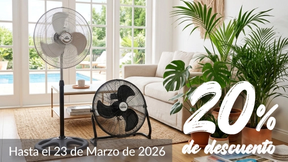 20% de descuento en ventilación y enfriadores
