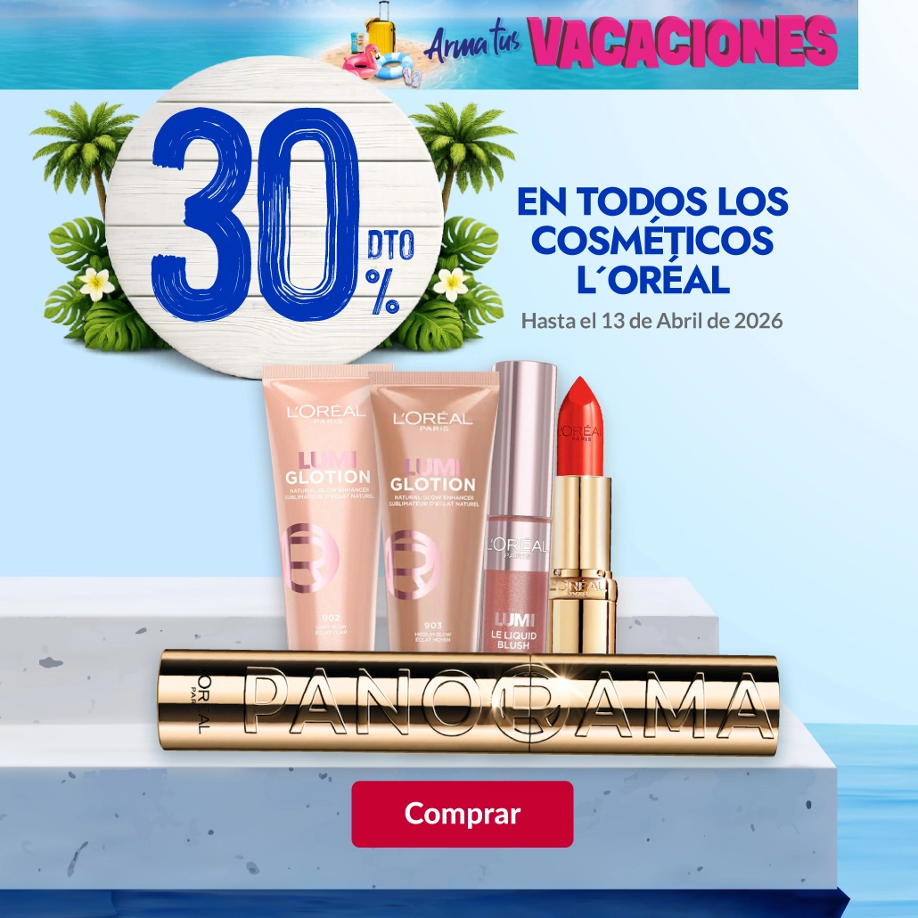 30% de descuento en todos los cosméticos L´Oréal 