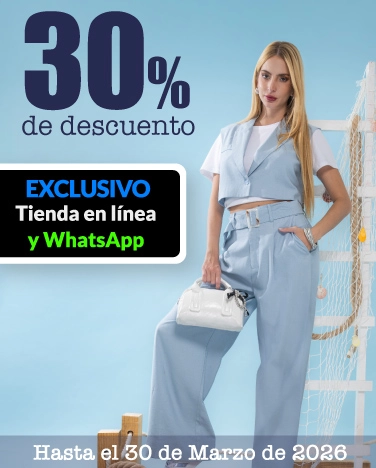 30% de descuento en toda la ropa exterior de mujer