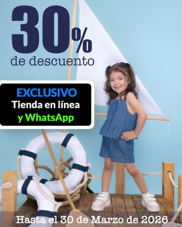 30% de descuento en toda la ropa exterior de bebés