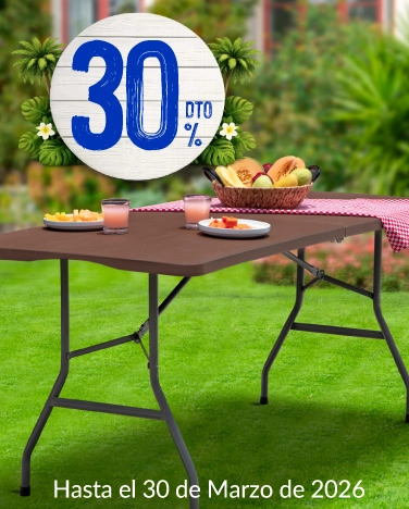 30% de descuento en muebles y accesorios exteriores