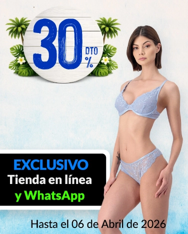 30% de descuento en toda la ropa interior de mujer
