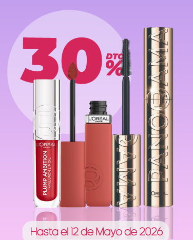 30% de descuento en cosméticos L'Oréal París
