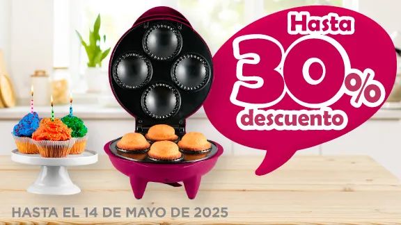Hasta 30% de descuento en todos los productos para hornear y repostería del departamento de Hogar