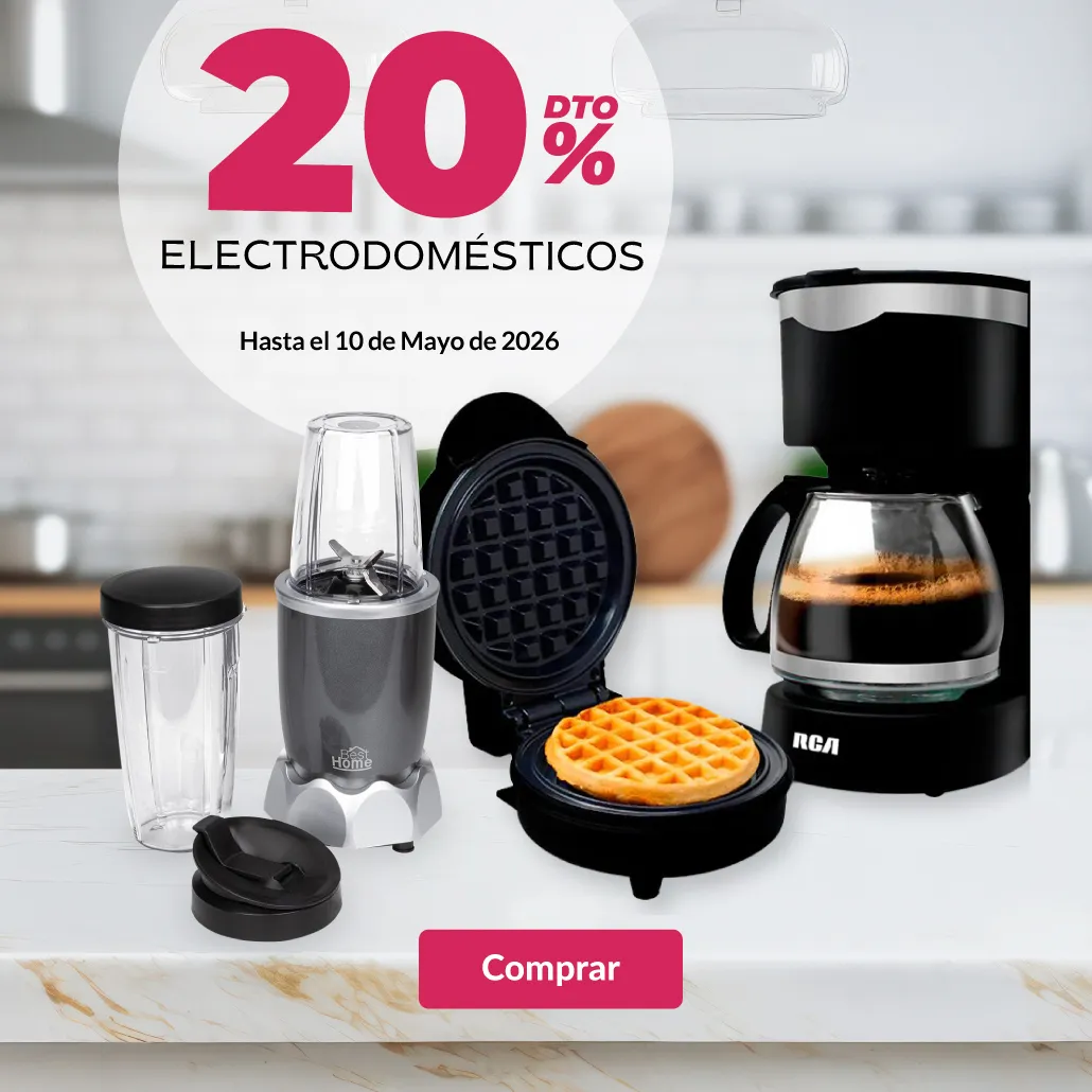 20% de descuento en electrodomésticos. 