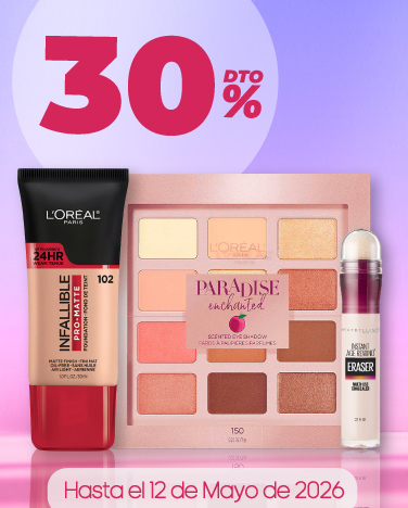 30% de descuento en cosméticos L'Oréal Paris