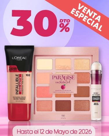 30% de descuento en cosméticos L'Oréal Paris