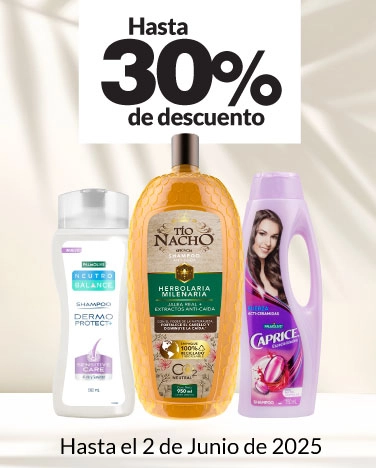 Hasta 30% de descuento en líneas de cuidado para el cabello