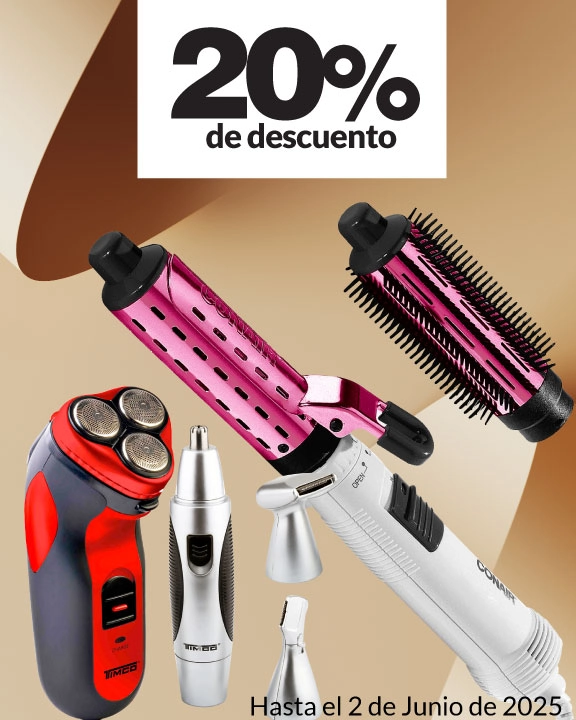 20% de descuento en eléctricos de cuidado personal