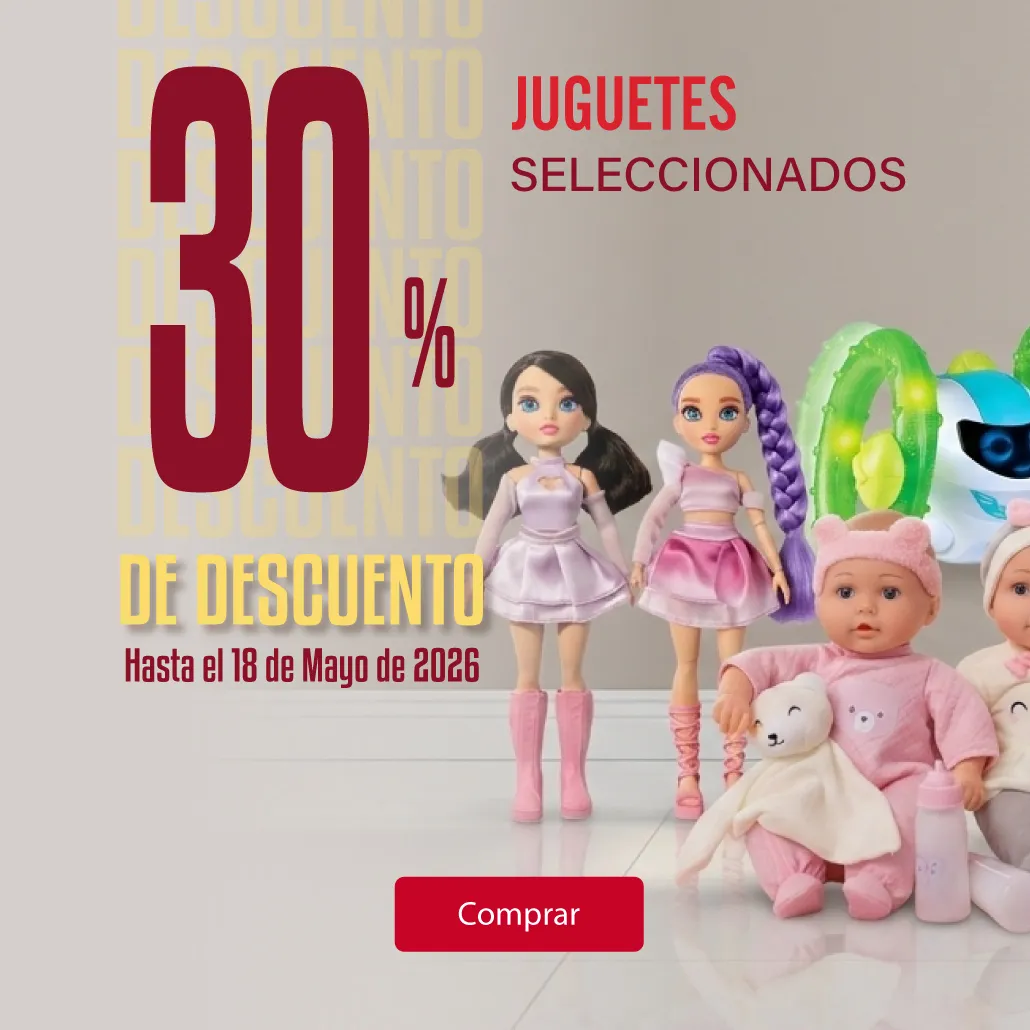 30% de descuento en juguetes seleccionados. 