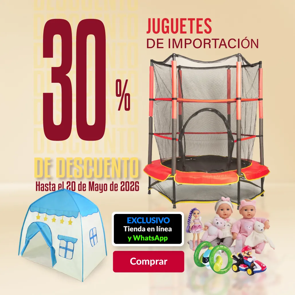 30% de descuento en juguetes de importación