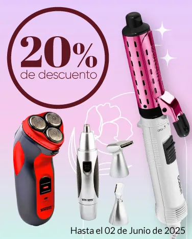 20% de descuento en eléctricos de cuidado personal