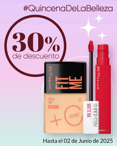 30% de descuento en cosméticos Maybelline