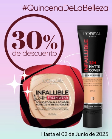 30% de descuento en cosméticos L'Oréal