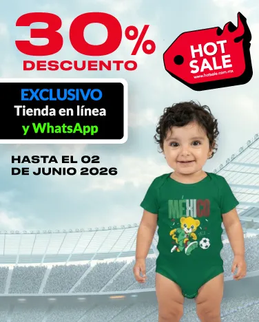 Hasta 30% de descuento en líneas de cuidado para bebés. 