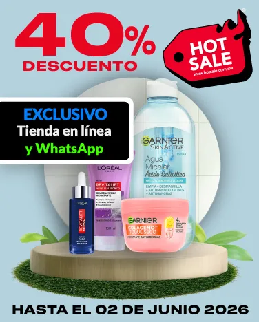 30% de descuento en tratamientos faciales L´Oréal y Garnier