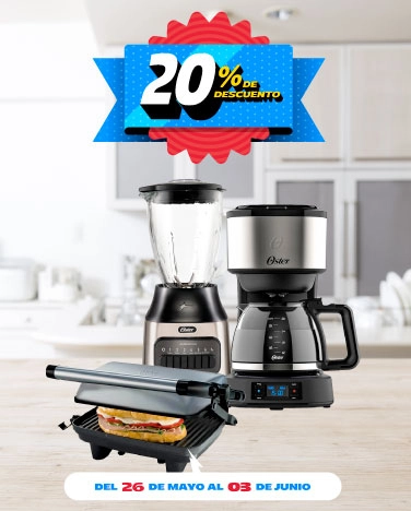 20% de descuento en electrodomésticos