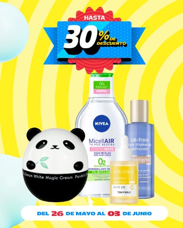 Hasta 30% de descuento en lineas de tratamientos faciales
