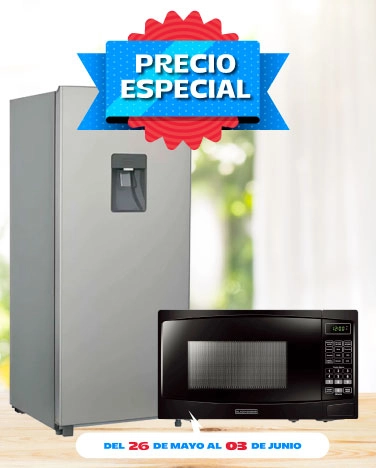 Precio Especial en microondas y línea blanca