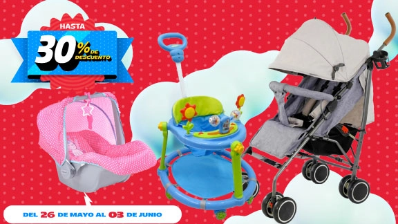 20% de descuento en muebles, andaderas y accesorios para bebé