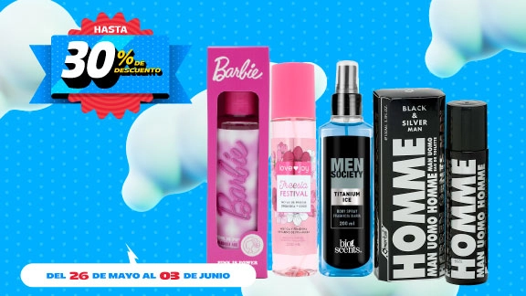 Hasta 30% de descuento en Fragancias (no finas)