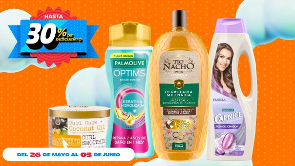 Hasta 30% de descuento en líneas de cuidado para el cabello