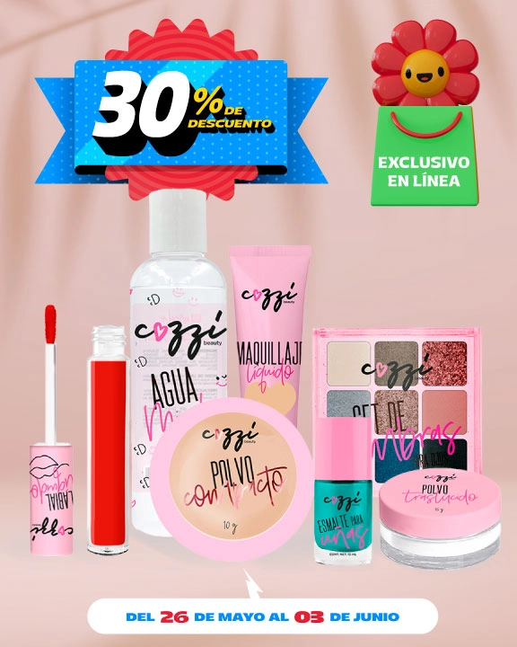 30% de descuento en cosméticos Cozzi