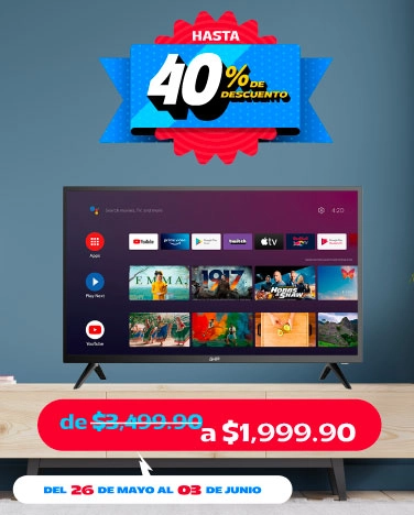 Hasta 40% de descuento en electrónica
