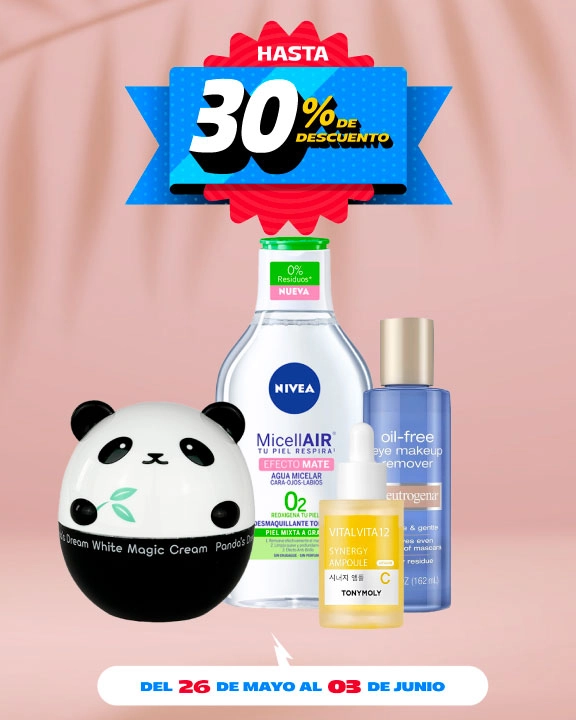 Hasta 30% de descuento en líneas de tratamientos faciales