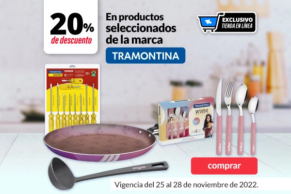 20% en producto seleccionado de la marca TRAMONTINA  | Del Sol