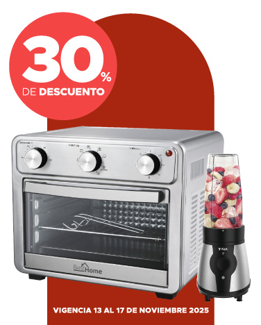30% de descuento en electrodomésticos seleccionados