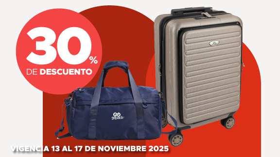 30% de descuento en maletas y maletines Gepack