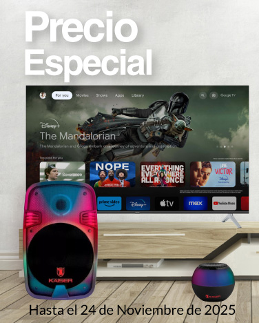 Precio especial en selección de pantallas y audio