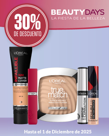 30% de descuento en cosmétios L'Oréal