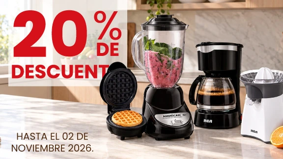 20% de descuento En electrodomésticos de cocina seleccionados.