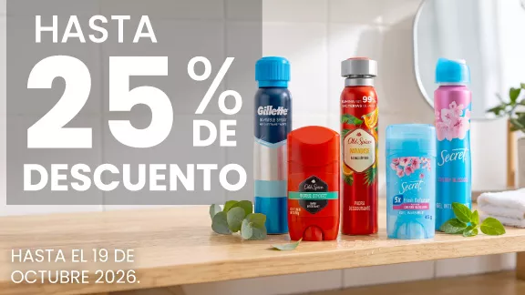 Hasta 30% de descuento En desodorantes seleccionados