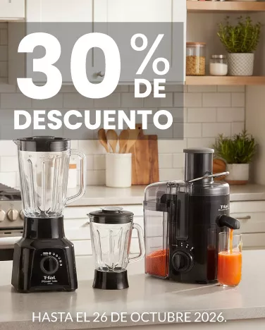 30% de descuento En toda la marca T-Fal