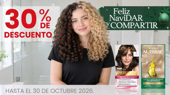 30% de descuento En todos los tintes Nutrisse, Imedia y Preference