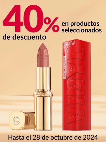 40% de descuento en productos seleccionados de Maybelline y L'Oréal