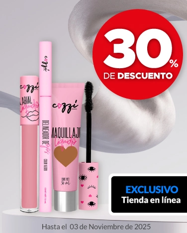 30% de descuento en cosméticos