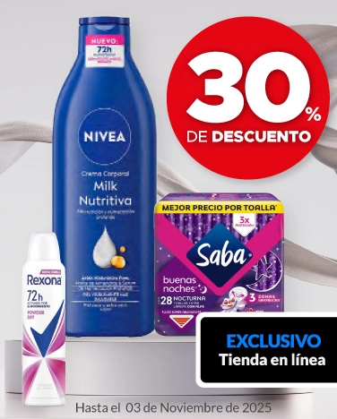 30% de descuento en el departamento de Cuidado Personal