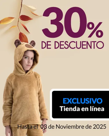 30% de descuento en pijamas para toda la familia