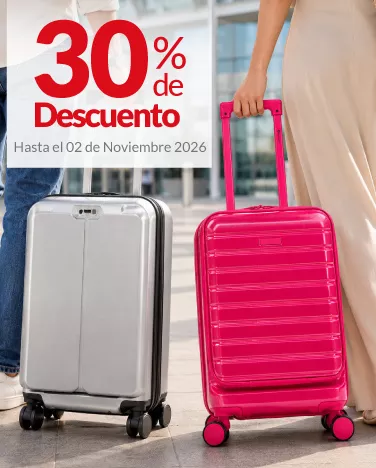 30% de descuento En maletas y accesorios de viaje, de la marca Gepack