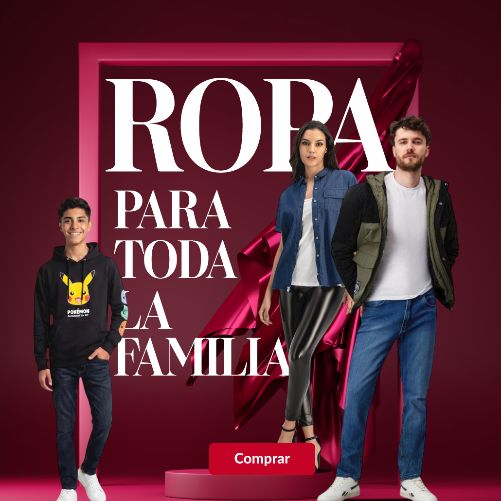 Ropa para toda la familia.