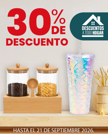 30% de descuento En todos los productos Best Home Hogar.