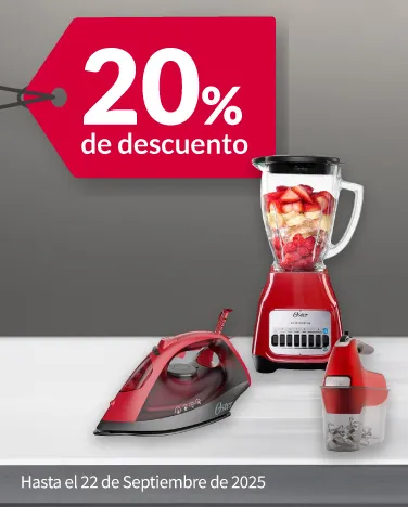 20% de descuento en electrodomésticos