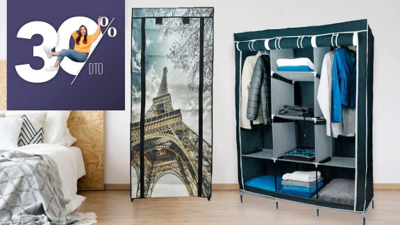 30% de descuento en todos los clósets y zapateras