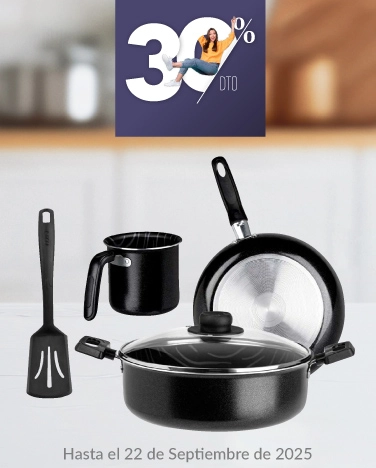 30% de descuento en baterías y sartenes