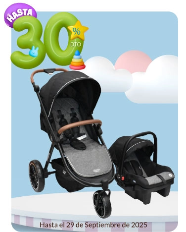 Hasta 30% de descuento en Carriolas, asientos y muebles