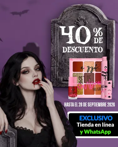40% de descuento En toda la linea Cozzi Beauty. ¡Arma tu look para Halloween con Cozzi Beauty!
